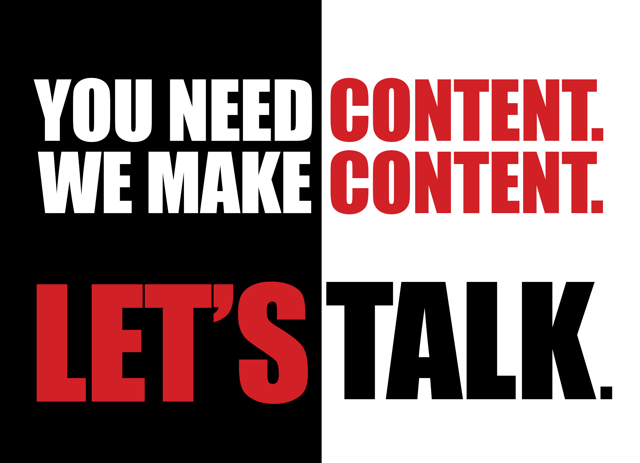 You Need Content